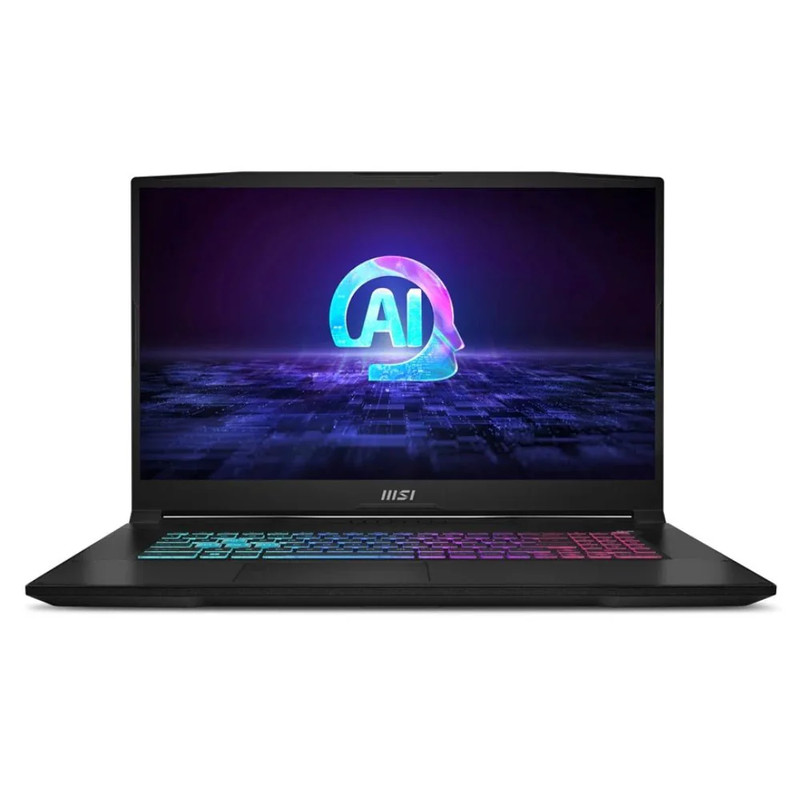 MSI Katana A17 AI B8VG, AMD Ryzen 9-8945HS, 16GB RAM, 1TB SSD, GeForce RTX 4070 12GB, 17.3" 144Hz FHD Gaming Laptop - Black - حاسوب محمول